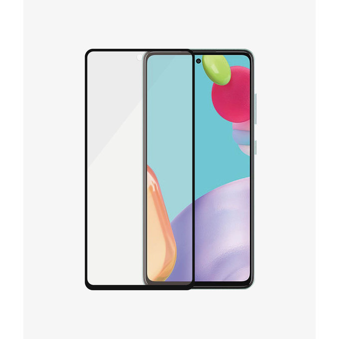 Szklo hartowane do Samsung A52, A52 5G, A52s, A53 5G, Case Friendly AB, Czarny, Black, PanzerGlass