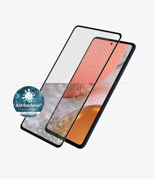 Szklo hartowane do Samsung A72, Case Friendly AB, Czarny, Black, PanzerGlass
