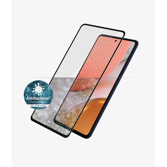 Szklo hartowane do Samsung A72, Case Friendly AB, Czarny, Black, PanzerGlass