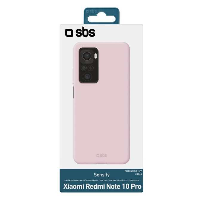 Etui do Xiaomi Redmi Note 10 Pro, Sensity, Różowy, Pink, SBS