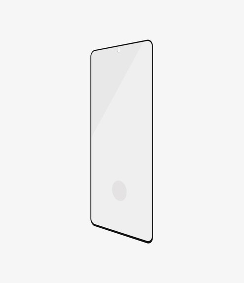Szklo hartowane do Samsung S21+, Fingerprint komp., Full Cover, Czarny, Black, PanzerGlass