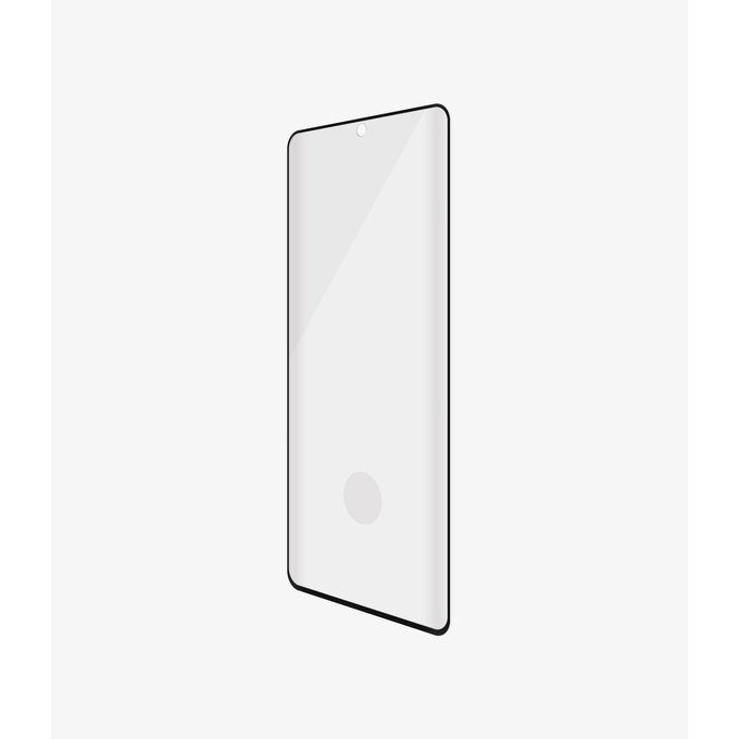 Szklo hartowane do Samsung S21 Ultra, Fingerprint komp., Case Friendly AB, Czarny, Black, PanzerGlass