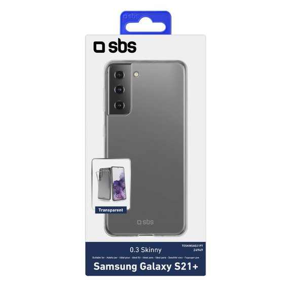 Etui do Samsung S21+, Skinny, Przezroczysty, Transparent, SBS