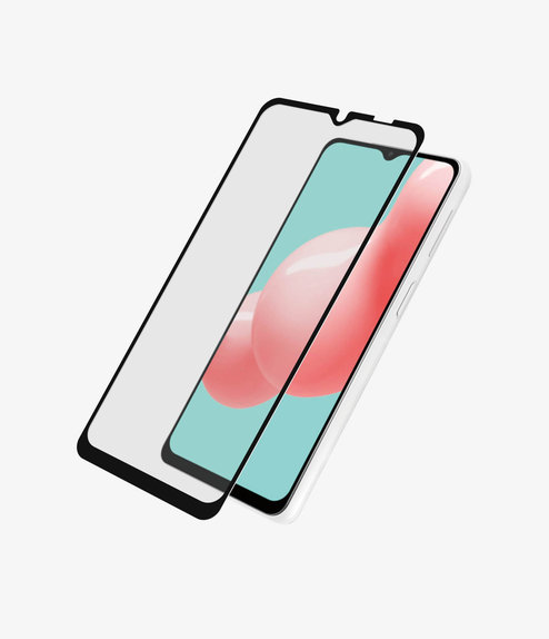 Szklo hartowane do Samsung A32 5G, Case Friendly, Czarny, Black, PanzerGlass