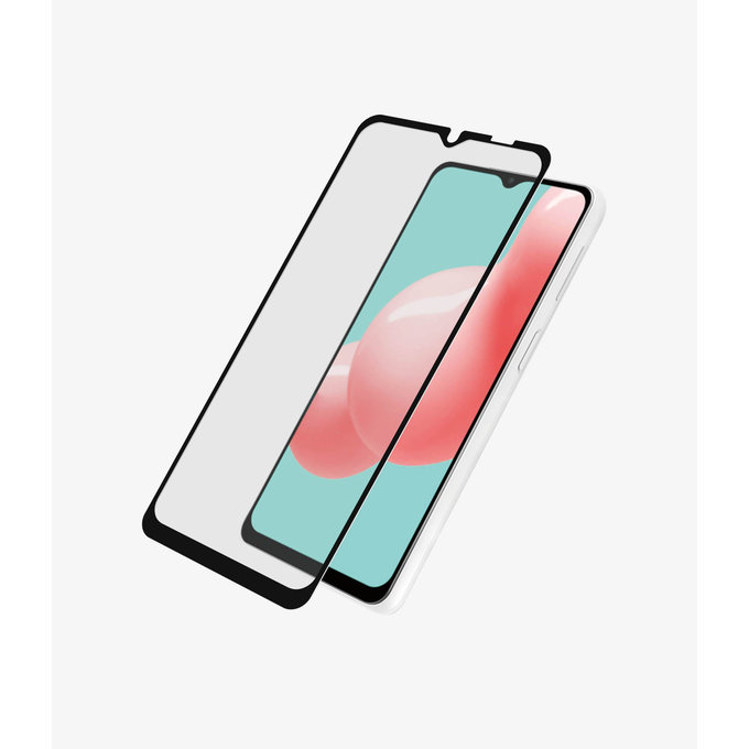 Szklo hartowane do Samsung A32 5G, Case Friendly, Czarny, Black, PanzerGlass