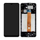 Wyświetlacz do Samsung A12 A125F, A022F, Ekran dotykowy z ramką, GH82-24490A, GH82-24491A, Czarny, Black, Genuine Service Pack