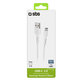 Kabel USB-C / USB (1.5m), Biały, White, SBS