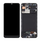 Wyświetlacz do Samsung A30s A307F, Ekran dotykowy z ramką, Prism Crush Black, TFT