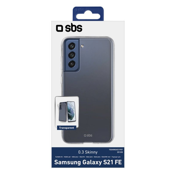 Etui do Samsung S21 FE, Skinny, Przezroczysty, Transparent, SBS