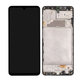 Wyświetlacz do Samsung A22 A225F, Ekran dotykowy z ramką, GH82-25944A, GH82-26047A, Czarny, Black, Genuine Service Pack