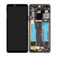 Wyświetlacz do Sony Xperia 10 III, Ekran dotykowy z ramką, A5034092A, Czarny, Black, Genuine Service Pack