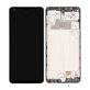 Wyświetlacz do Samsung M32 M325F, Ekran dotykowy z ramką, GH82-25981A, GH82-26193A, Czarny, Black, Genuine Service Pack