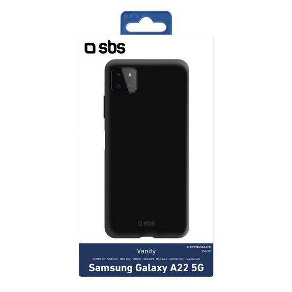Etui do Samsung A22 5G, Vanity, Czarny, Black, SBS