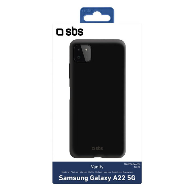 Etui do Samsung A22 5G, Vanity, Czarny, Black, SBS