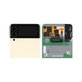 Wyświetlacz (External) do Samsung Z Flip 3 F711B, Ekran dotykowy z ramką, GH97-26773B, Kremowy, Cream, Genuine Service Pack
