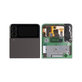Wyświetlacz (Out) do Samsung Z Flip 3 F711B, Ekran dotykowy z ramką, GH97-26773A, Phantom Black, Genuine Service Pack