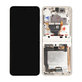 Wyświetlacz do Samsung Z Flip 3 F711B, Ekran dotykowy z ramką, GH82-27243B, GH82-27244B, Kremowy, Cream, Genuine Service Pack