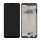 Wyświetlacz do Samsung A32 A325F, Ekran dotykowy z ramką, GH82-25566A, GH82-25579A, Awesome Black, Genuine Service Pack