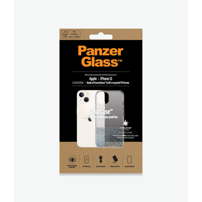 Etui do iPhone 13, ClearCase AB, Przezroczysty, Transparent, PanzerGlass