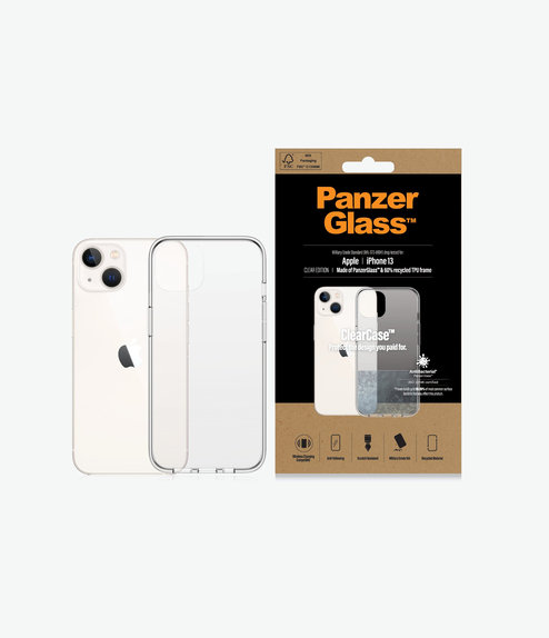 Etui do iPhone 13, ClearCase AB, Przezroczysty, Transparent, PanzerGlass