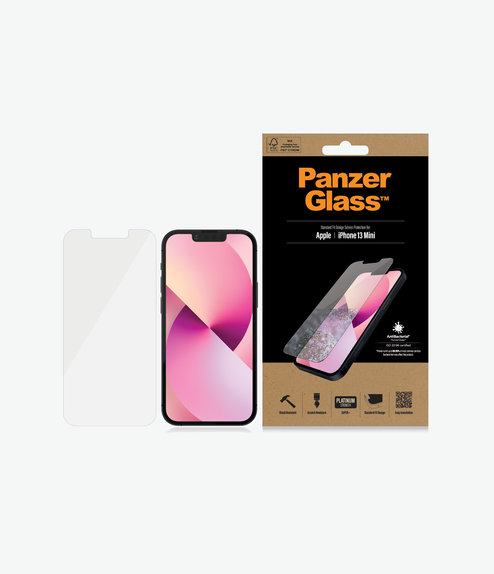 Szklo hartowane do iPhone 13 mini, Standard Fit AB, Przezroczysty, Transparent, PanzerGlass