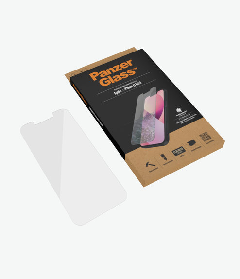 Szklo hartowane do iPhone 13 mini, Standard Fit AB, Przezroczysty, Transparent, PanzerGlass