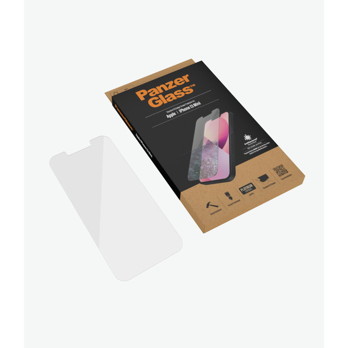 Szklo hartowane do iPhone 13 mini, Standard Fit AB, Przezroczysty, Transparent, PanzerGlass