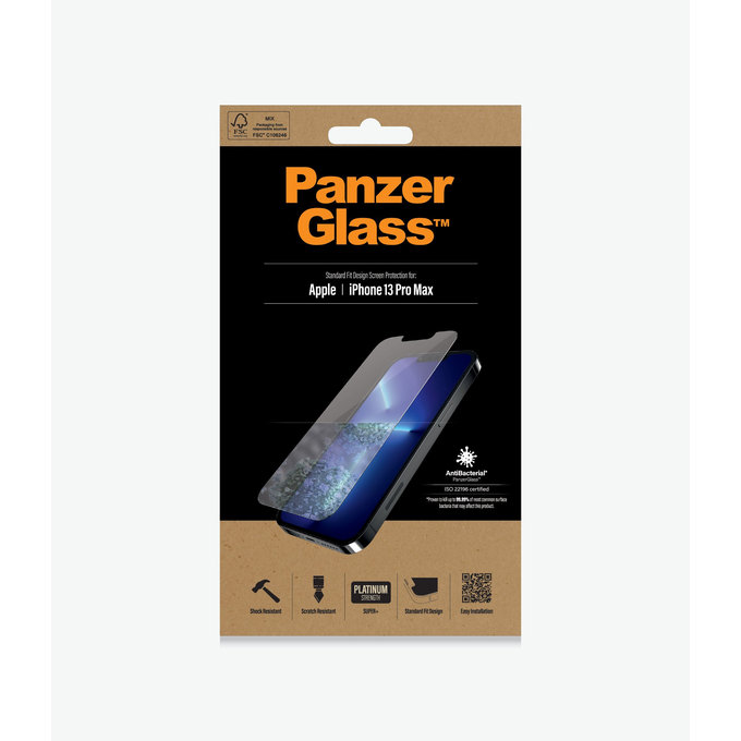 Szklo hartowane do iPhone 13 Pro Max, 14 Plus, Standard Fit AB, Przezroczysty, Transparent, PanzerGlass