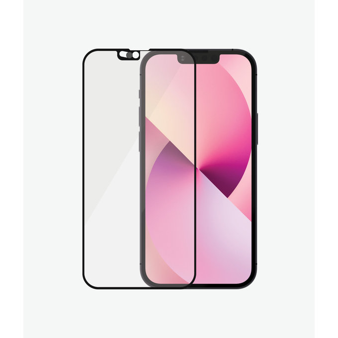 Szklo hartowane do iPhone 13 mini, Case Friendly CamSlider AB, Czarny, Black, PanzerGlass