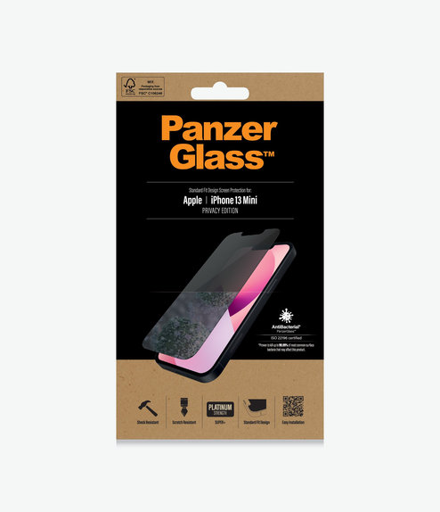 Szklo hartowane do iPhone 13 mini, Case Friendly CamSlider AB, Przezroczysty, Transparent, PanzerGlass