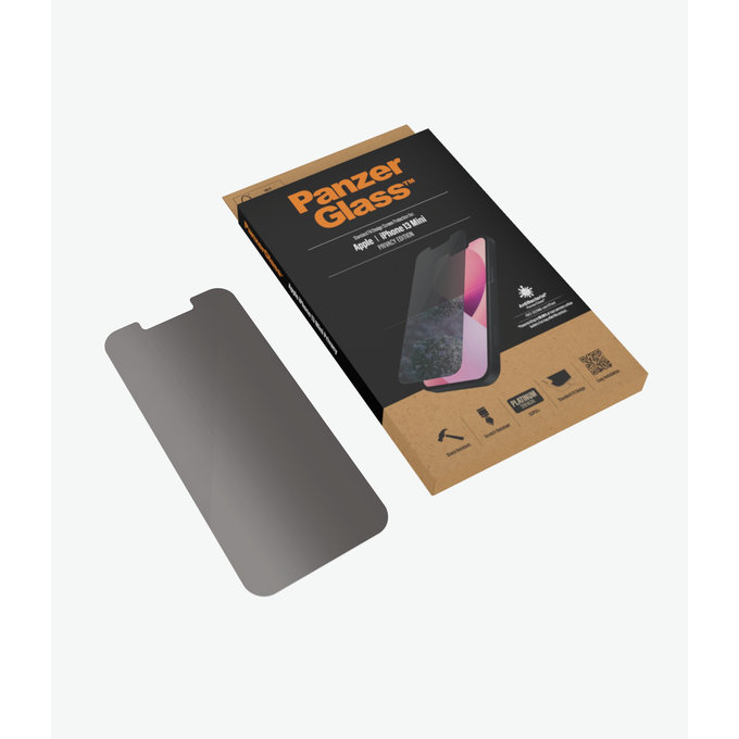 Szklo hartowane do iPhone 13 mini, Case Friendly CamSlider AB, Przezroczysty, Transparent, PanzerGlass