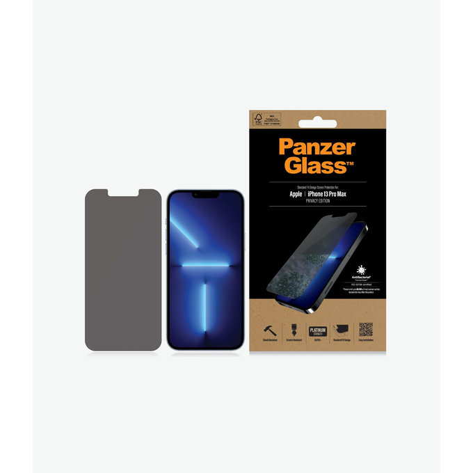 Szkło hartowane do iPhone 14 Plus, iPhone 13 Pro Max, Przezroczyste, Transparent, PanzerGlass