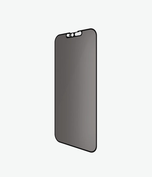 Szklo hartowane do iPhone 13 mini, Case Friendly Privacy CamSlider AB, Czarny, Black, PanzerGlass