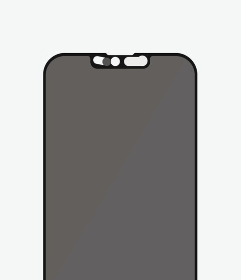 Szklo hartowane do iPhone 13 mini, Case Friendly Privacy CamSlider AB, Czarny, Black, PanzerGlass