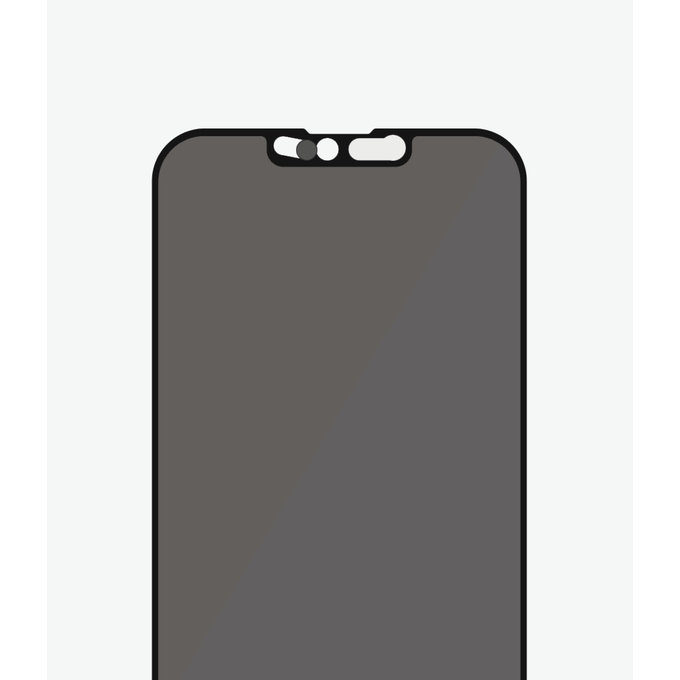 Szklo hartowane do iPhone 13 mini, Case Friendly Privacy CamSlider AB, Czarny, Black, PanzerGlass