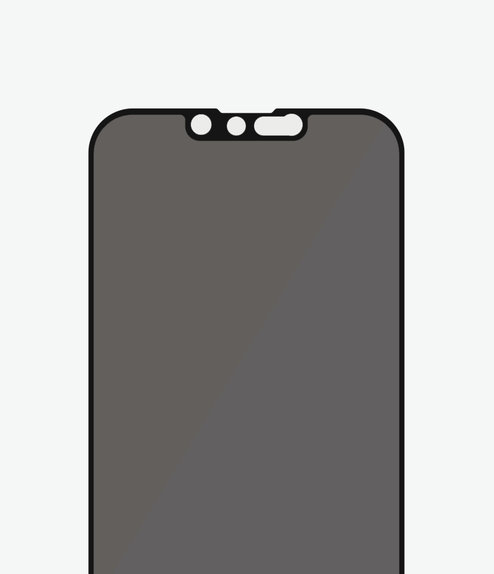 Szklo hartowane do iPhone 13 mini, Case Friendly Privacy AB, Czarny, Black, PanzerGlass