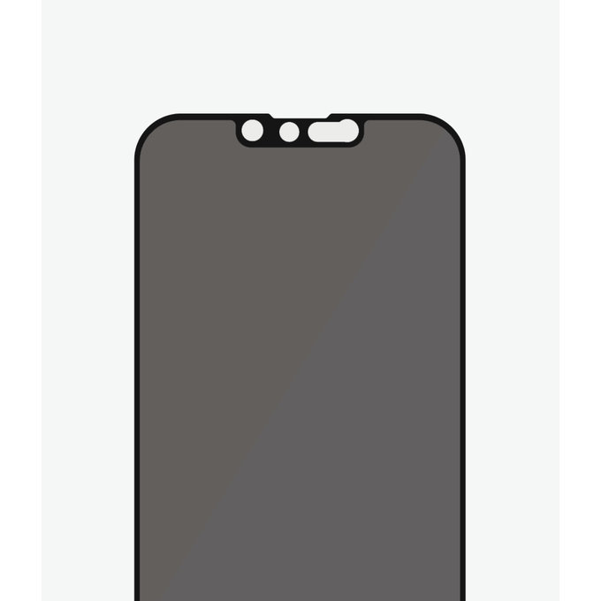 Szklo hartowane do iPhone 13 Pro Max, 14 Plus, Case Friendly Privacy AB, Czarny, Black, PanzerGlass