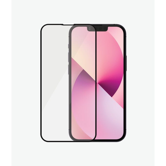 Szklo hartowane do iPhone 13 mini, Case Friendly AB, Czarny, Black, PanzerGlass