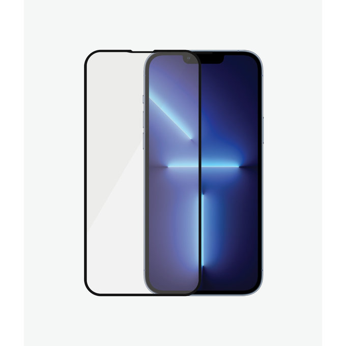 Szklo hartowane do iPhone 13 Pro Max, 14 Plus, Case Friendly AB, Czarny, Black, PanzerGlass