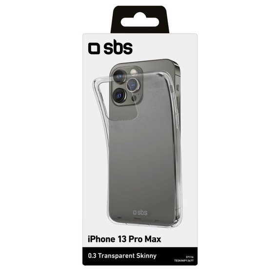 Etui do iPhone 13 Pro Max, Skinny, Przezroczysty, Transparent, SBS
