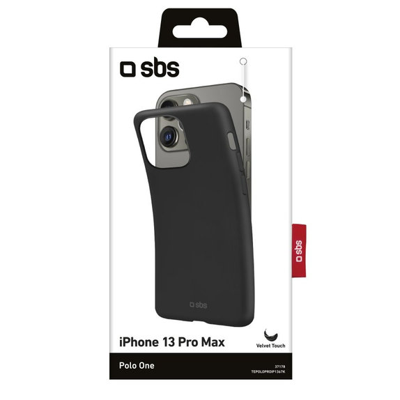 Etui do iPhone 13 Pro Max, Polo One, Czarny, Black, SBS