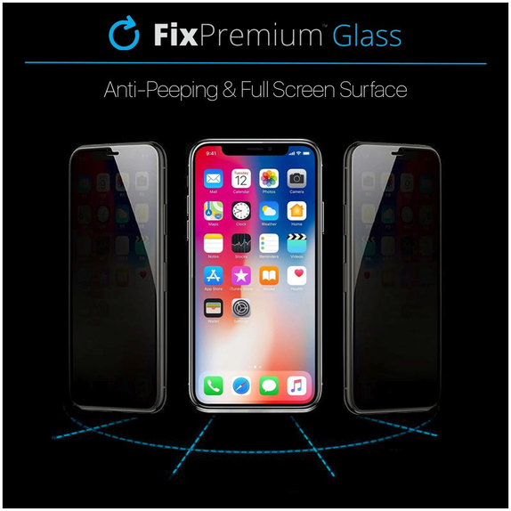 Szklo hartowane do iPhone 7, 8, SE 2020, SE 2022, Privacy Anti-Spy Glass, FixPremium