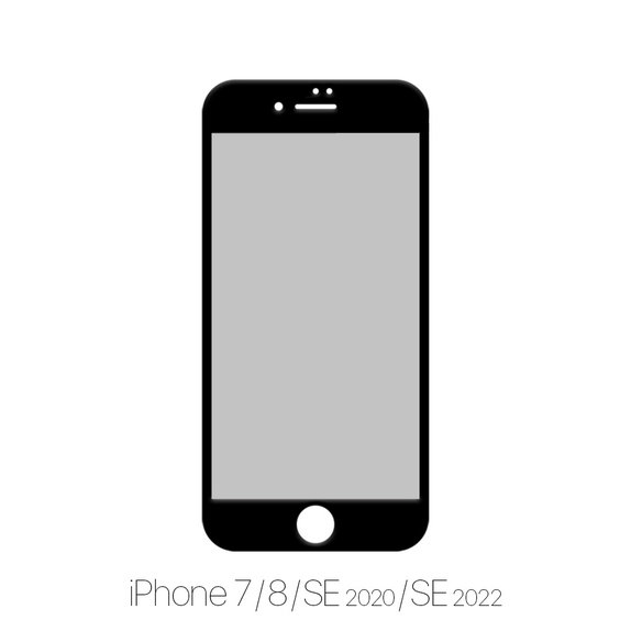 Szklo hartowane do iPhone 7, 8, SE 2020, SE 2022, Privacy Anti-Spy Glass, FixPremium
