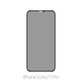 Szklo hartowane do iPhone X, XS, 11 Pro, Privacy Anti-Spy Glass, FixPremium