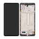 Wyświetlacz LCD + ekran dotykowy + ramka do Samsung M52 5G M526B, GH82-27091A, GH82-27094A, Black, Genuine Service Pack