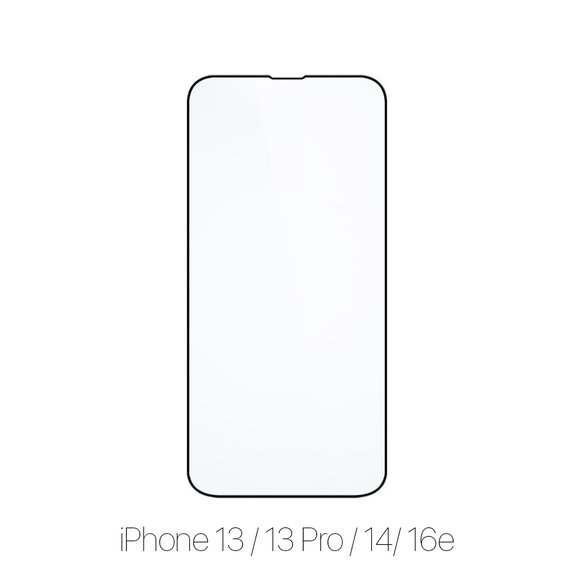 Szkło hartowane do iPhone 13, iPhone 13 Pro, iPhone 14, iPhone 16e, FullCover