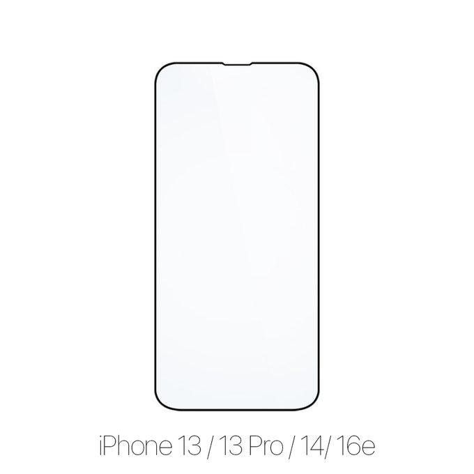 Szkło hartowane do iPhone 13, iPhone 13 Pro, iPhone 14, iPhone 16e, FullCover