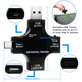 Cyfrowy tester USB z USB C i USB 3.0, Eversame 2w1