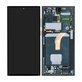 Wyświetlacz do Samsung S22 Ultra S908B, Ekran dotykowy z ramką, GH82-27489D, GH82-27488D, Zielony, Green, Genuine Service Pack