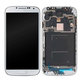Wyświetlacz OLED do Samsung S4 i9500, Ekran dotykowy z ramką, White Frost